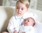 Jó eséllyel az év legcukibb fotója - az ifjú György herceg és alig egy hónapos húga, Charlotte hercegnő