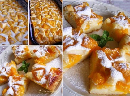 Sárgabarackos lepény, még egy finom tepsis sütemény