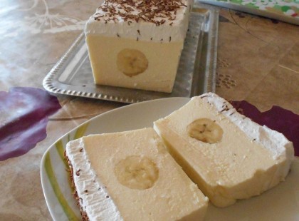 Túrós banános habos (sütés nélkül )