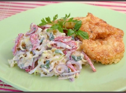 FŰSZERES-JOGHURTOS KÁPOSZTASALÁTA MAJONÉZES KÁPOSZTA MÁSHOGY ;)