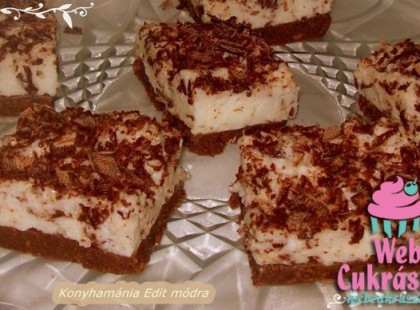 Sütés nélküli sztracsatella szelet