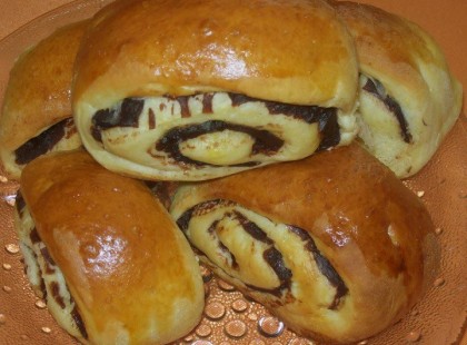 Csokoládépudingos csiga