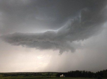 A Turul madár szárnyai alatt.... Mindenesetre ilyen felhőt ritkán látni... Gyönyörű szép...