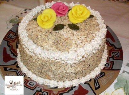 Pillekönnyű diós szelet ( és torta)