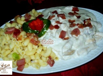 30 percen belül egy nagyon finom,gyors ebéd. Szeretettel ajánlom. Fehér csirke