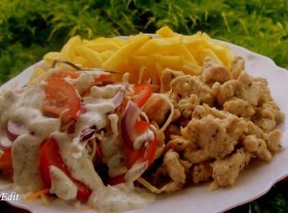 Gyros tál egy falatot sem hagyok ott módra :)