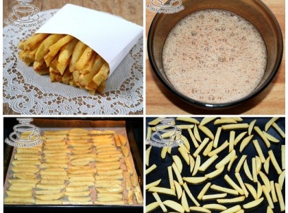 Hasábburgonya olaj nélkül