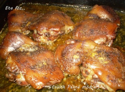 Csülök Eta módra! :) Ha kipróbáltad innentől kezdve mindig így fogod készíteni! :) Csak úgy issza a sört! :)