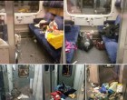 A németek ezt osztják most a fb-on. Pontos fordítás: “Így hagyták el a menekültek Saalfeldben a vonatot. Tehát akkor miért adnak nekik adományt, ha így bánnak vele? De ennek ellenére a németektől elvárják a toleranciát. Bocsánat, de nekem 0 a toleranciám, ha ilyet látok.”