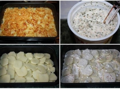 Tejfölös tepsis krumpli