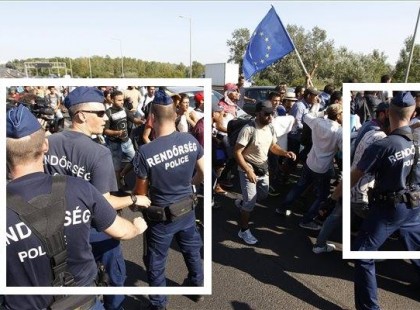 FELHÍVÁS ! Tisztelt Magyar Emberek!! Csináljatok nekik egy szendvicset! Adjatok nekik egy palack vizet! Ők nem dobják el! Értünk kísérgetik a migránsokat, napi 24 órában dolgoznak! Szolgálnak bennünket és védenek! Ezt tartsátok szem előtt!!