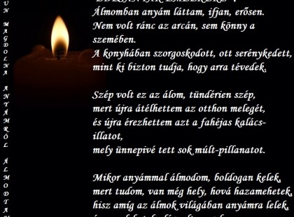 Kun Magdolna: Anyámról álmodtam