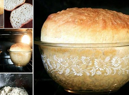 A világ legegyszerűbb parasztkenyere, dagasztás nélkül!