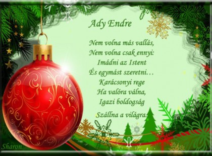 Ady Endre: Karácsony – Harang csendül..