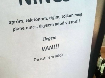 Ezen a bolt kiíráson te is nevetni fogsz! :)