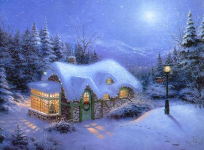 Holdvilágos csendes éjben