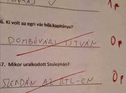 Egy harmadikos gyerek dolgozatán röhög mindenki, a hármas kérdést nézd!