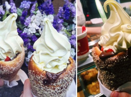 Fagyival töltött kürtőskalács... Azonnal hozzatok nekem egy ilyent!