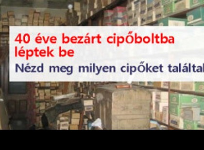 40 éve bezárt cipőboltba léptek be – Nézd meg milyen cipőket találtak!