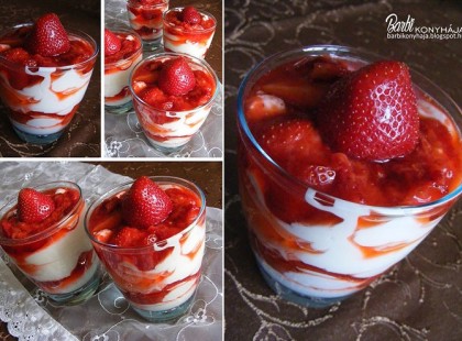 A legfinomabb epres pohárkrém desszert