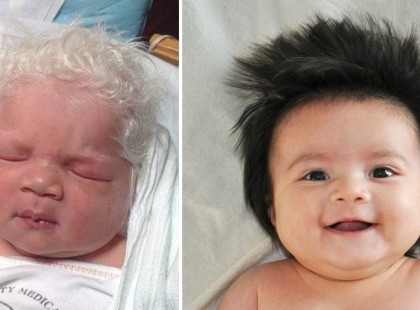 Kész csoda! Ezek a babák bámulatos hajkoronával születtek!