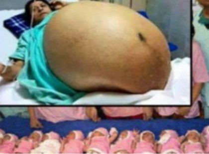 11 babát szült császár nélkül az anyuka!