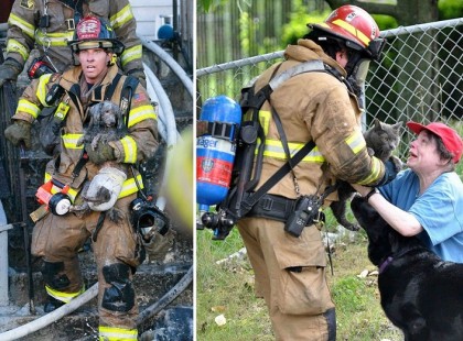 25 tűzoltó, aki életét kockáztatta, hogy megmentsen egy állatot