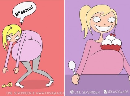 19 rajz a terhes nők mindennapi problémáiról