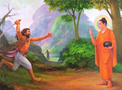 BUDDHA ÉS ANGULIMAL, A BANDITA.