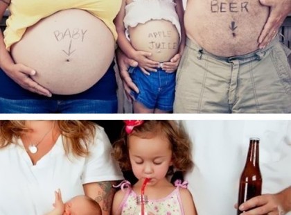 Hogyan adjuk hírül, hogy bővül a család? Íme a 17 legötletesebb babaváró fotó