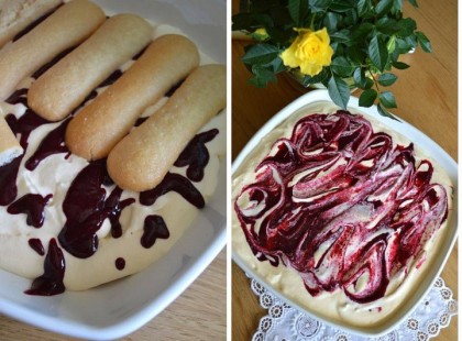 Erdei gyümölcsös krém piskótával - nem kell sütni, bármilyen gyümölccsel tökéletes!