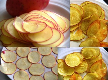 Bedörzsöli a sütőpapírt olajjal és mi lesz 3 perccel később? Soha nem fogunk chipszet venni.