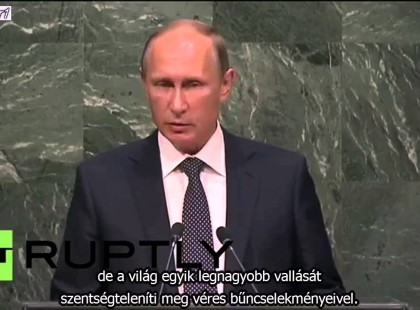 Felfogtátok, hogy mit tettetek? – Putyin beszéde az ENSZ gyűlésen