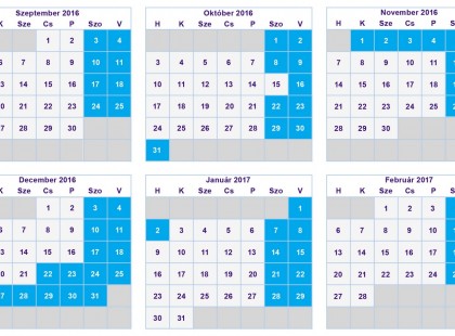 FIGYELEM! Itt vannak a 2016-2017-es tanév legfontosabb dátumai >>> őszi szünet, téli szünet, tavaszi szünet, nyári szünet, pirosbetűs ünnepek!