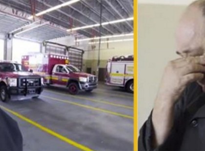 A szakács 15 évig főzött a tűzoltókra – nézzétek, most mit rejtettek el a tűzoltó kocsi mögött!