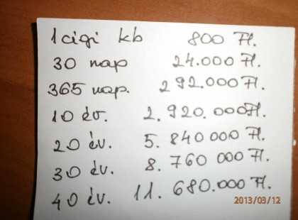 DOHÁNYOSOK!!! LEHET GONDOLKODNI,HOGY ÉRDEMES-E CIGIZNI!!!! ÉVTIZEDEK ALATT 1 HÁZ vagy LAKÁS ÁRÁT FÜSTÖLITEK EL:(((((((((((