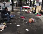 Félelmetes pusz­tí­tást vé­gez­tek a mig­rán­sok a fő­vá­ros­ban