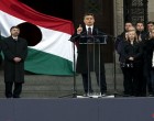 Figyelem!Kordonnal zárták le a Kossuth teret, őrök szorítják vissza a tüntetőket