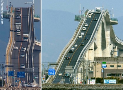 Nem, ez nem egy hullámvasút! Ez egy híd Japánban