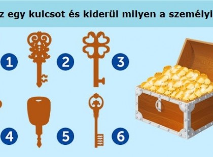 Válassz egy kulcsot és kiderül milyen a személyiséged!