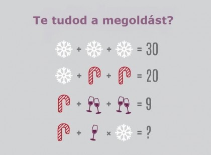 Karácsonyi fejtörő! Te rájössz a megoldásra?