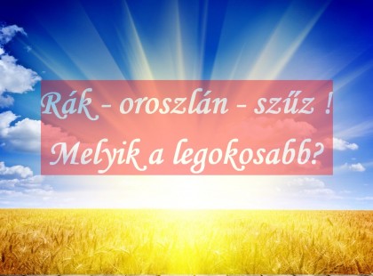 Rák - oroszlán - szűz !Melyik a legokosabb? Csillagjegyek intelligenciája! Miben vagy jó?