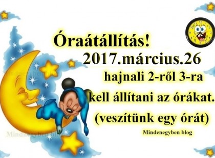 Óraátállítás 2017 – ekkor lesz idén- ne feledkezz meg róla!