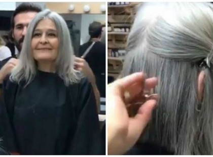 20 évet fiatalodott az idős nő, amikor egy profi fodrász levágta a haját. A változás mindenkit sokkolt!