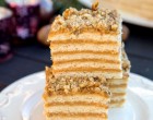 Egytojásos karamellás diós szelet , ne állj ellen a krémes kísértésnek!