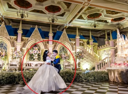 A menyasszony gyönyörű ruhát visel de figyeld mi történik mikor sötét lesz