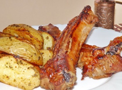 Disznóoldalas sörben sütve, igazi férfias fogás!