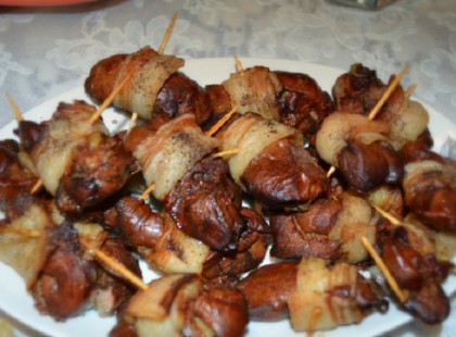 Kolozsvári szalonnába bújtatott csirkemáj, fenséges étel!