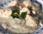 Isteni kapros tejfölös ragu sült húsból 15 perc alatt!