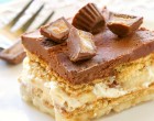 Vaníliakrémes banános szelet sütés nélkül, rengeteg csokoládéval!